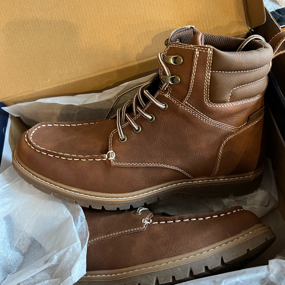 Mens Izod Emmett Tan Boots Size 10